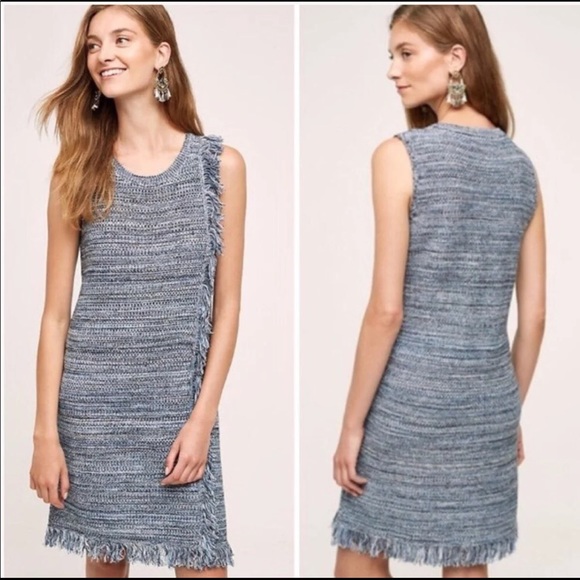 NEW Anthropologie Holding Horses fringed mini dress sleeveless boho - Picture 5 of 10